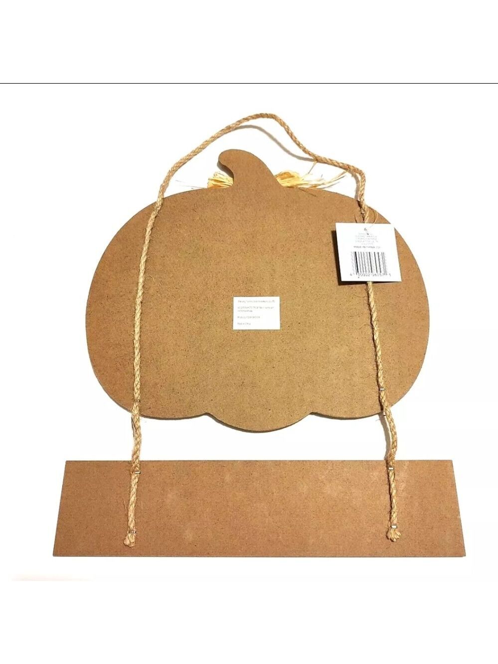 Decorative Mustard Yellow Pumpkin Wall Hanging - Hello Pumpkin - Picture 5 of 11
